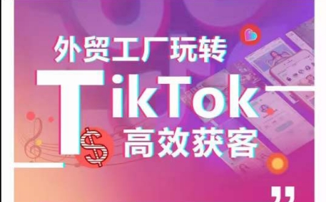 外贸工厂玩转TikTok高效获客，多种引流方式与账号定位技巧，拆解爆款短视频打造成功案例-唐人网创