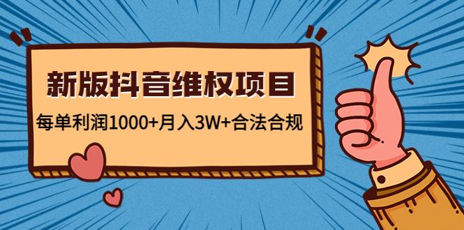 新版抖音维全项目：每单利润1000+月入3W+合法合规！-唐人网创